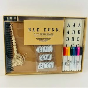 Rae Dunn DIY Sketchbook Kit Art Scrapbook Journal Book New